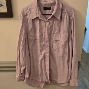 Lane Bryant Lavender Button-Up Shirt